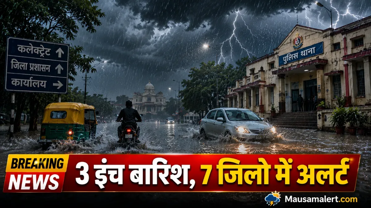 सीकर बारिश , sikar heavy rain alert 7 districts monsoon update